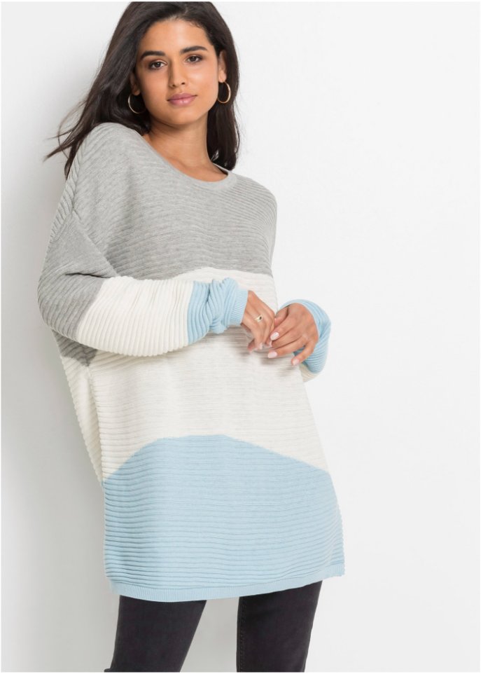 Pullover mit Rippmuster