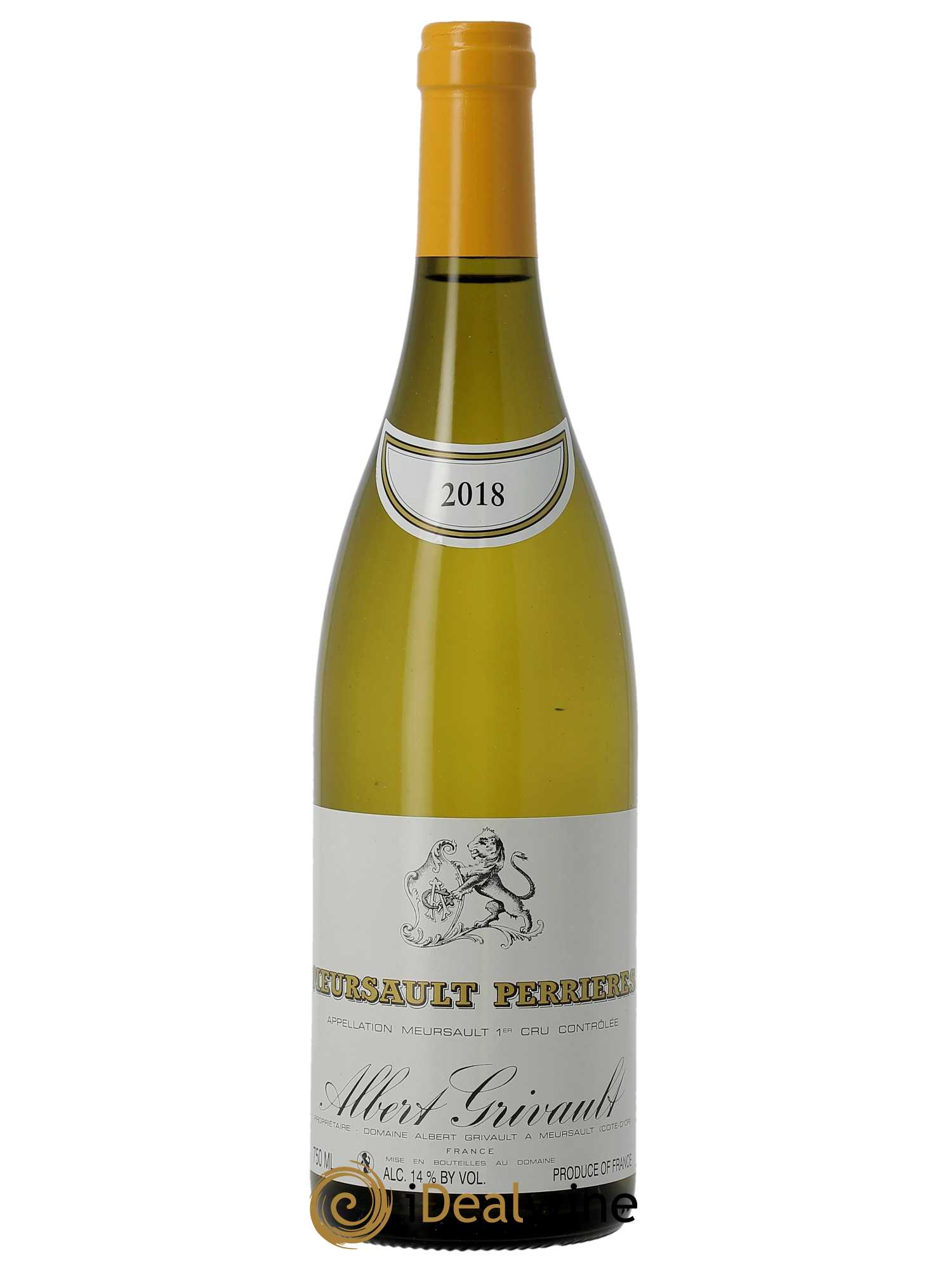 Meursault 1er Cru Perrières Albert Grivault  2018 - Lot de 1 Bouteille