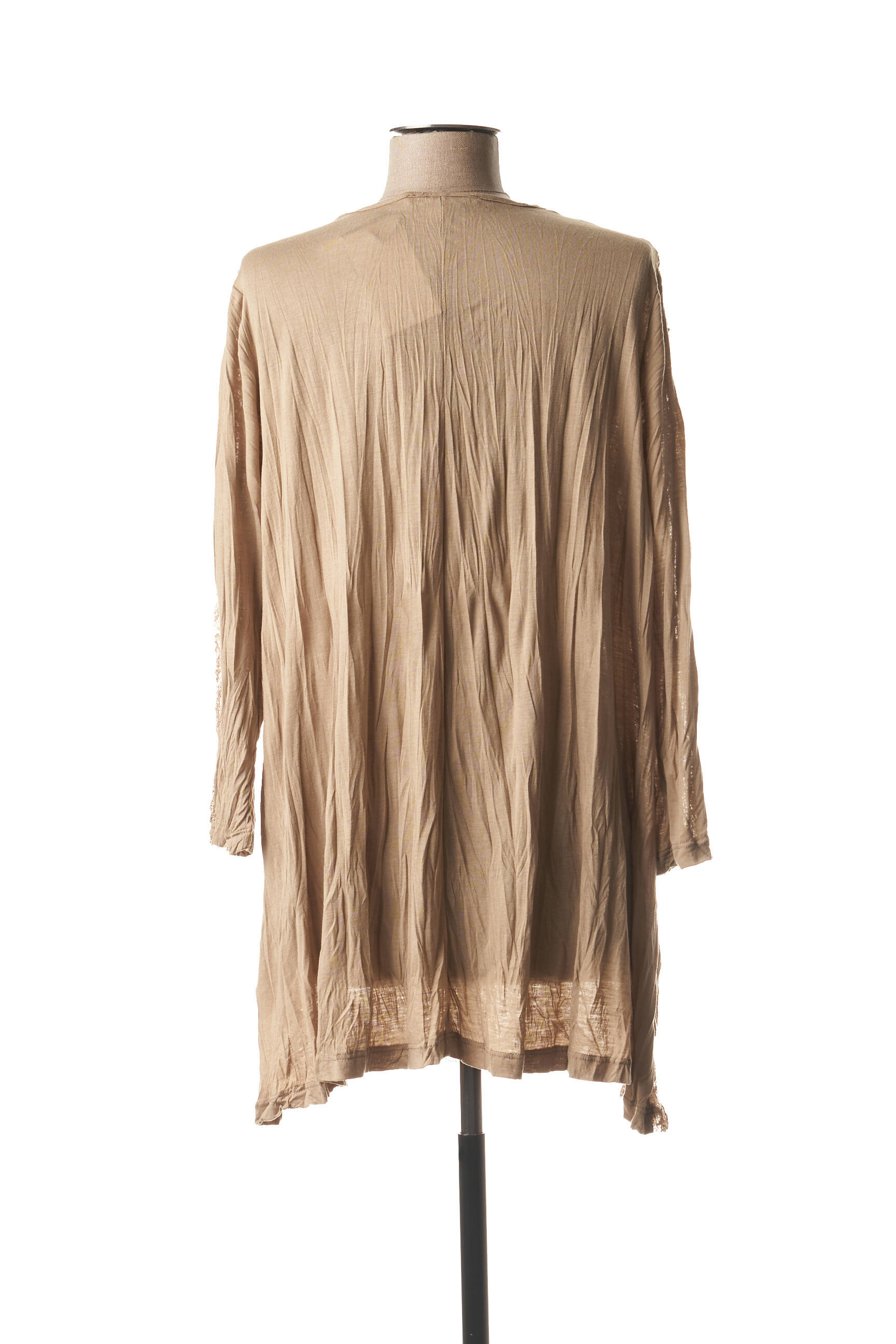 Lauren Vidal Tuniquemanchelongue Femme couleur beige