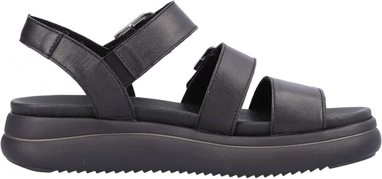 REMONTE Klassische Sandalen schwarz Lugano