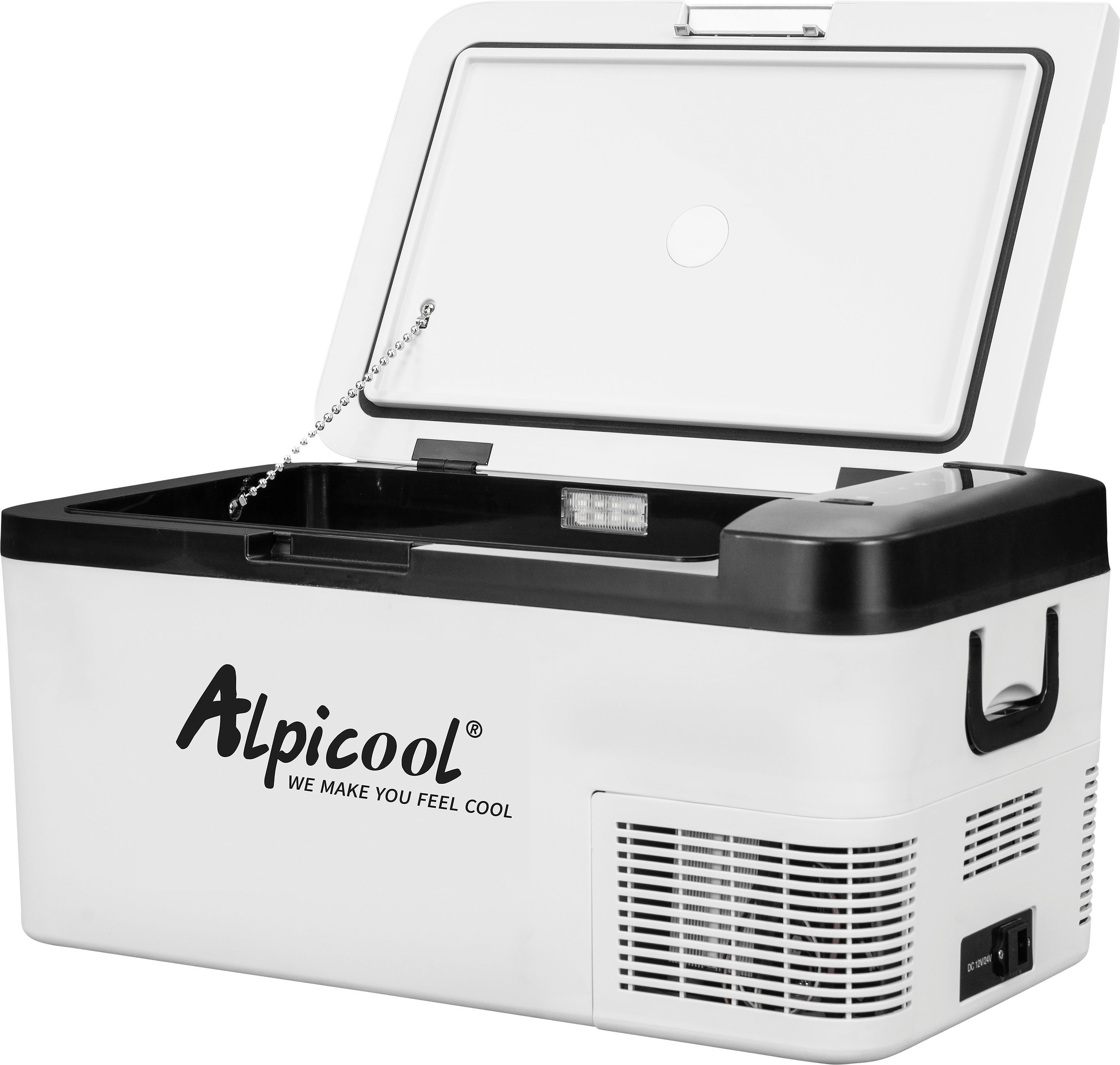 ALPICOOL Elektrische Kühlbox K18, 18 l, 18L Kompressor-Kühlbox, im Fahrzeug und zu Hause nutzbar