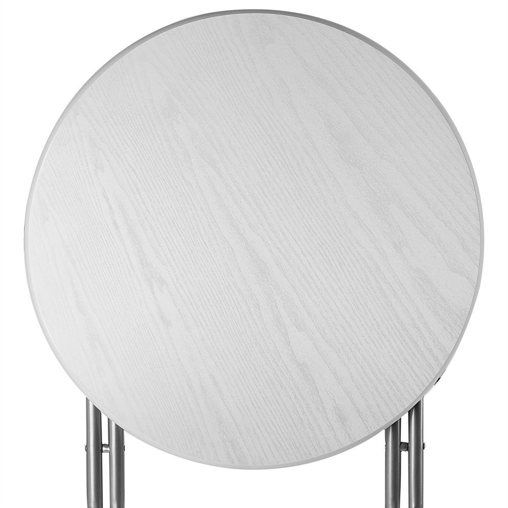Casaria Stehtisch (1-St), Klappbar 110cm Hoch Rund Ø60cm Garten Camping Bistrotisch Partytisch