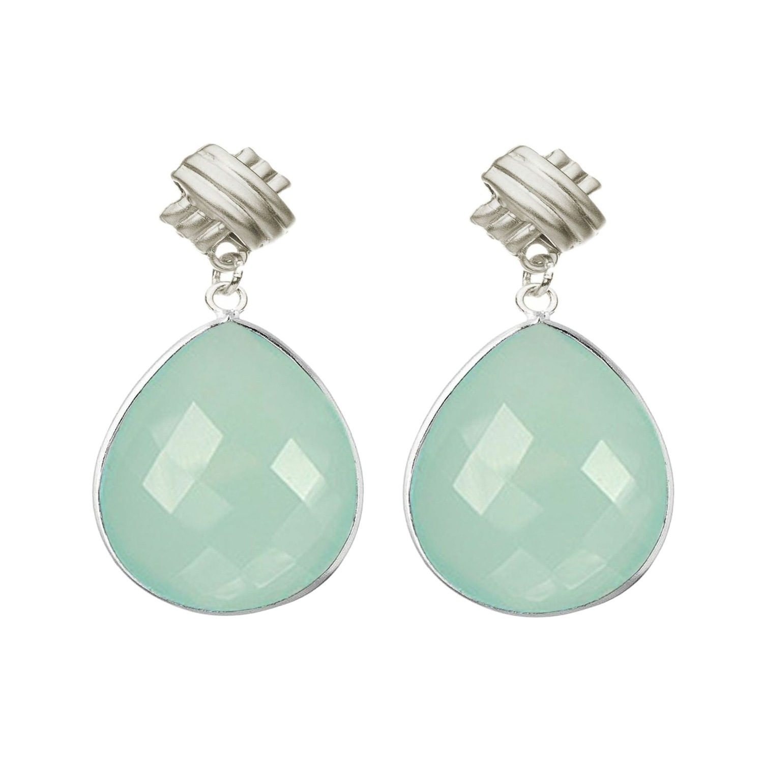 Ohrringe 'Chalcedon Tropfen'