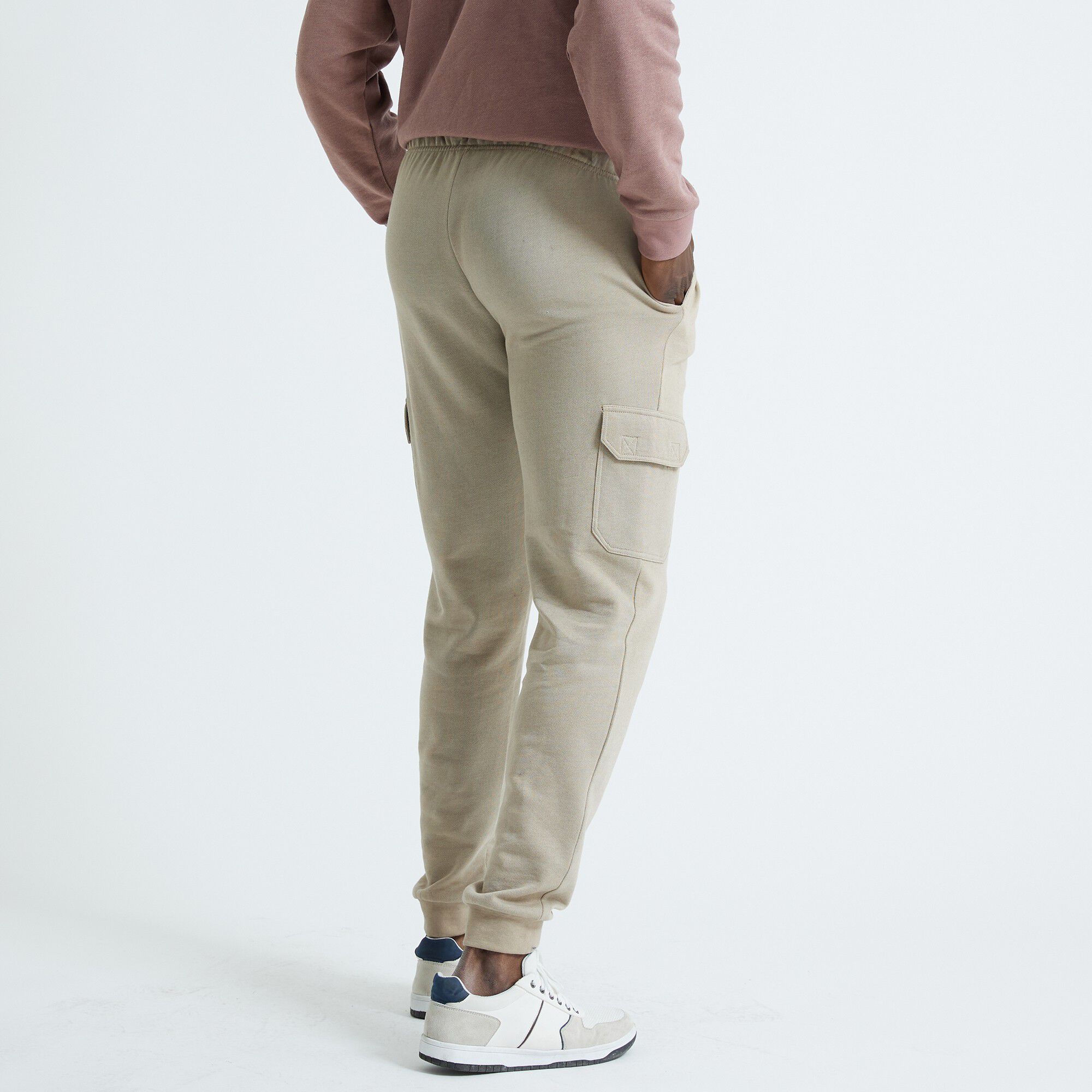 Pantalon molleton cargo bas resserrés