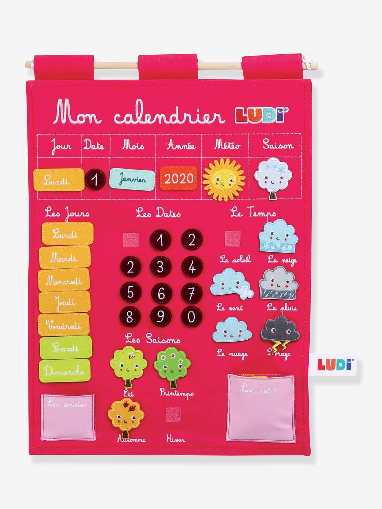 Calendrier Basic LUDI bleu