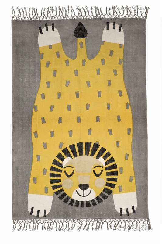 Tapis motif lion 110x170cm BABA