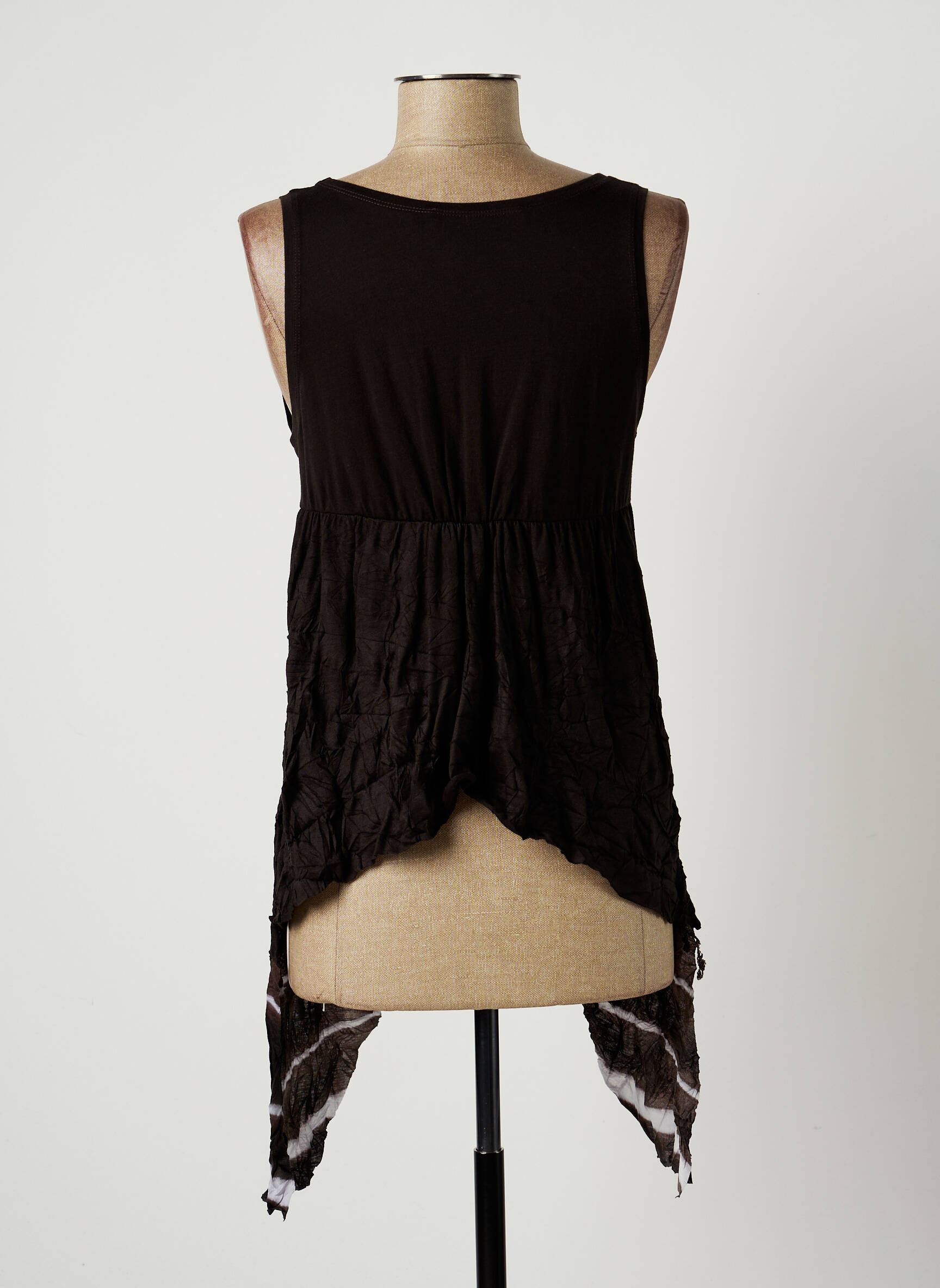 Lauren Vidal Tuniquesansmanche Femme couleur marron