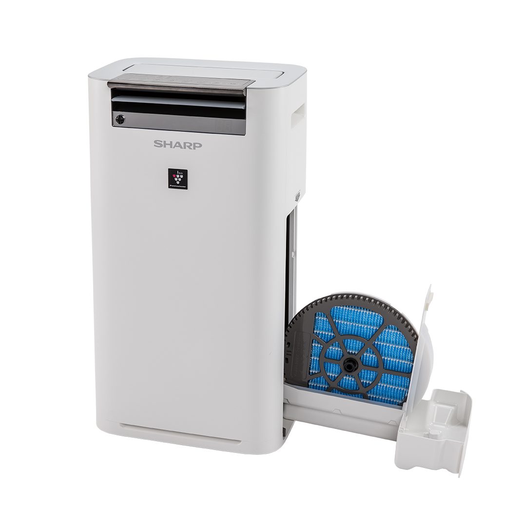 Sharp Luftreiniger KCG50EUW, für 38 m² Räume, (306 m³/h) mit Befeuchtungsfunktion (450 ml/h), 6 Sensoren