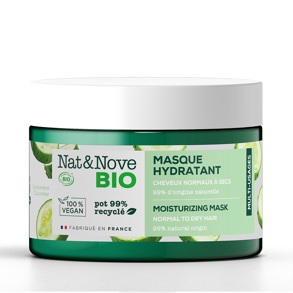 Nat & Nove Bio NAT&NOVE BIO Masque hydratant Certifié Bio cheveux normaux à secs 300ml MASQUE certifié BIO