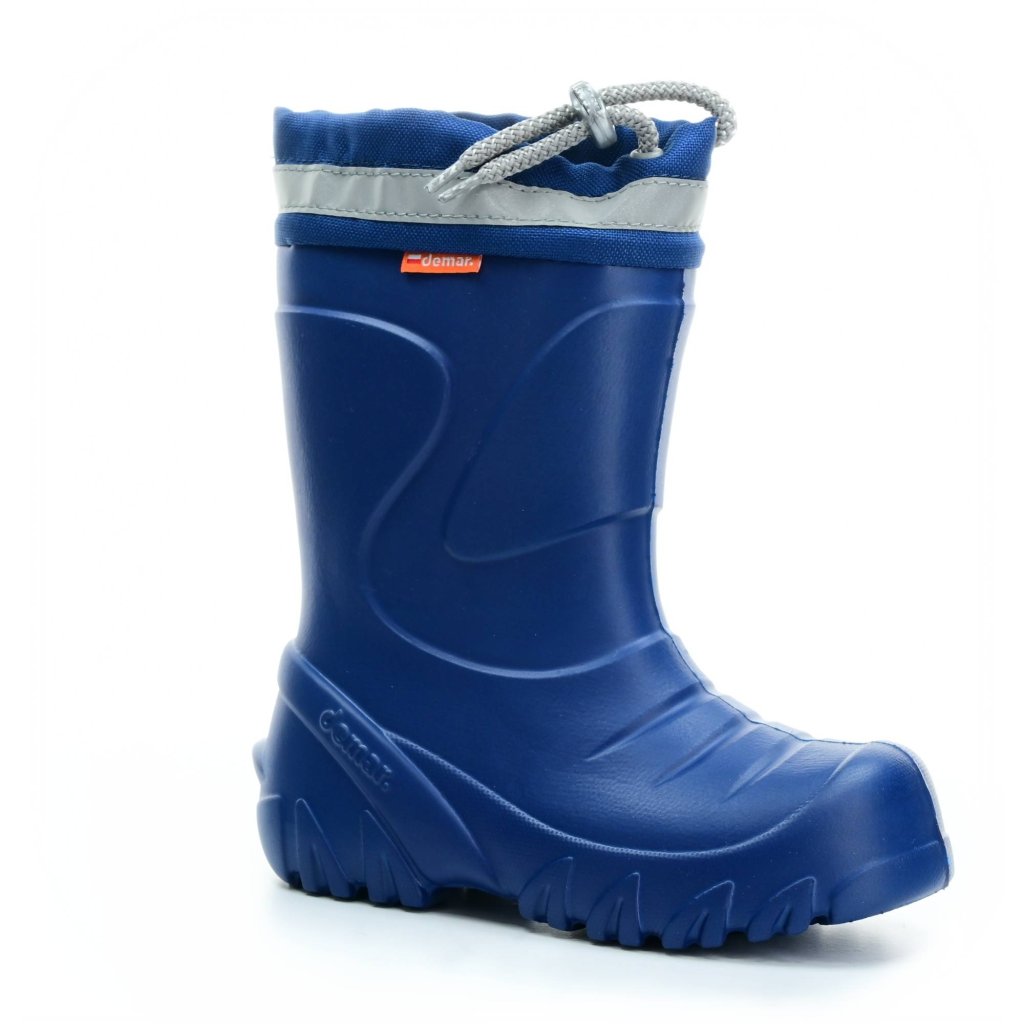 Demar Mammut blaue Gummistiefel AD mit Woll-Innensocke