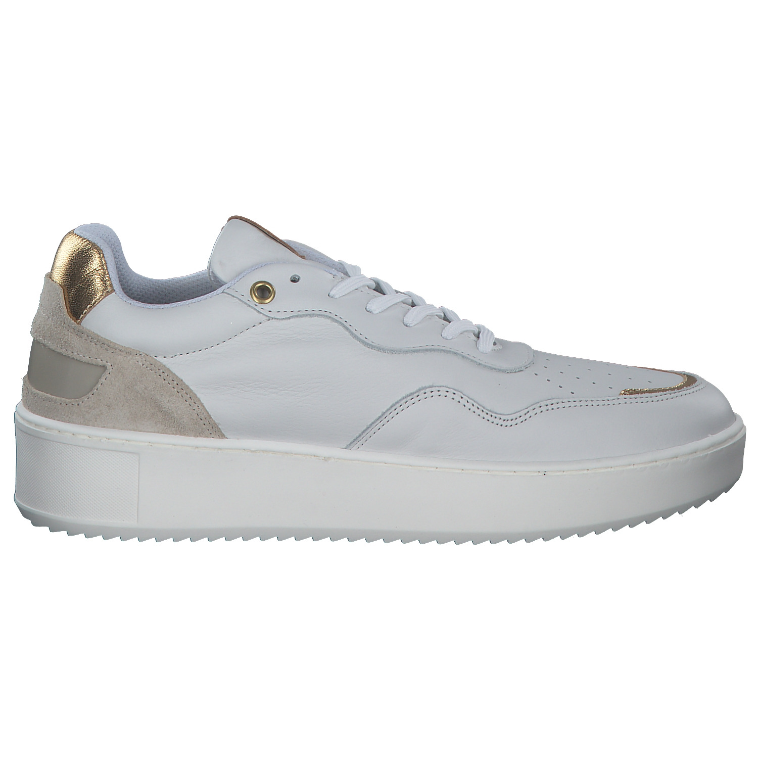 Palado S2-2319, Schnürschuhe, Damen, Weiß/Gold
