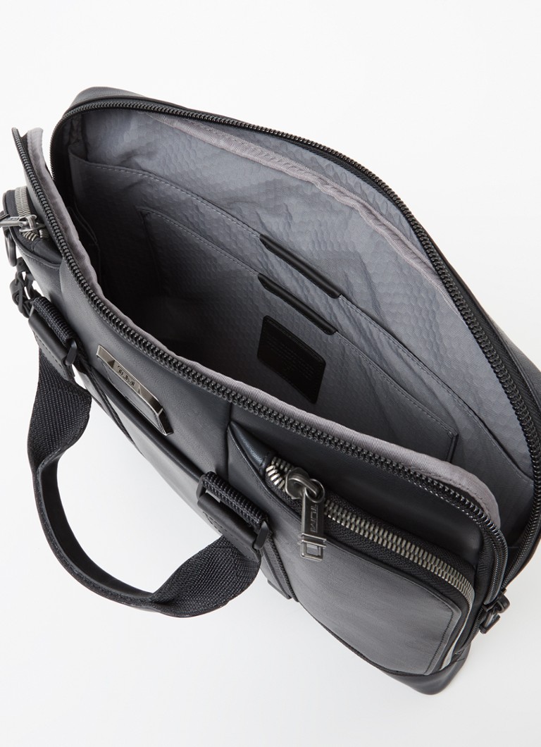 Borsa da lavoro Tumi Academy Brief in pelle con scomparto per laptop da 15 pollici