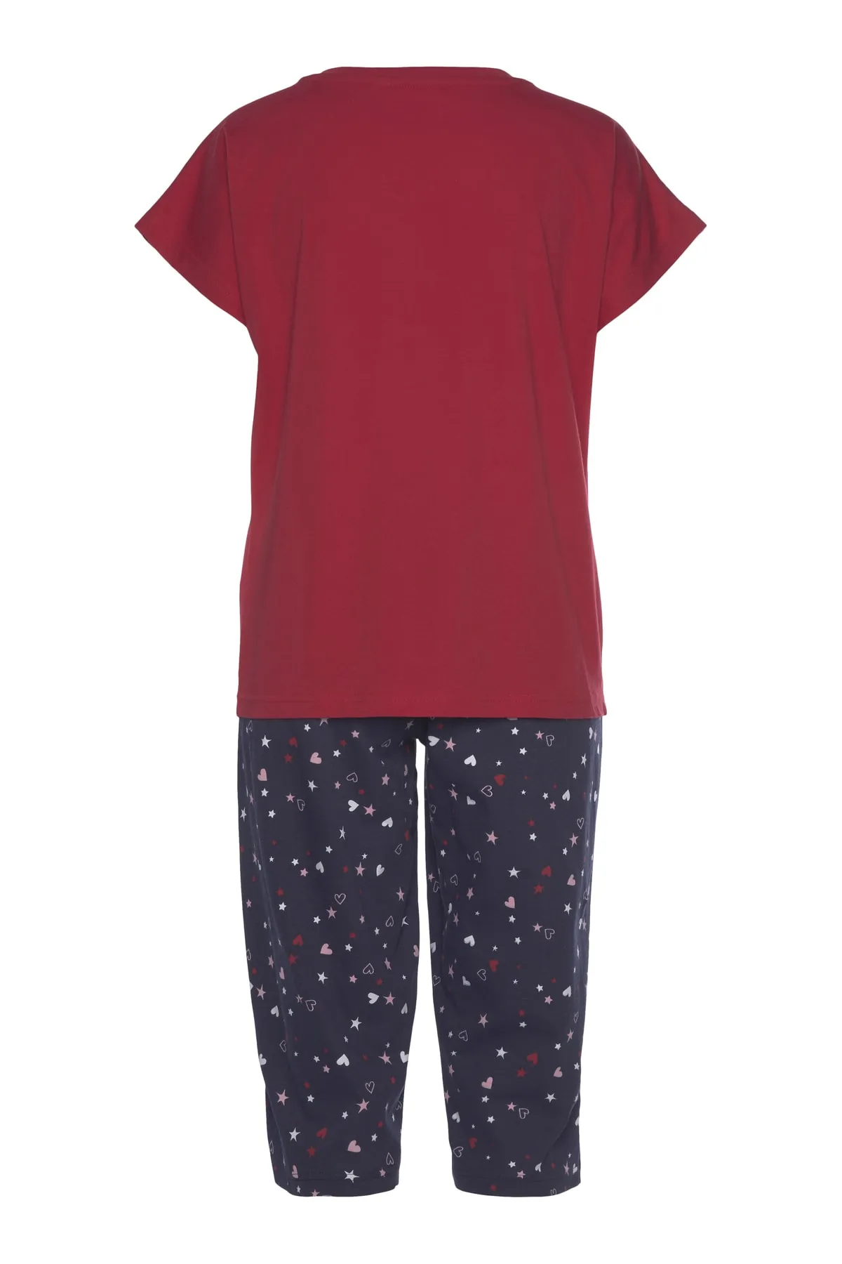 Vivance  Pyjama set - Rot - Unifarben