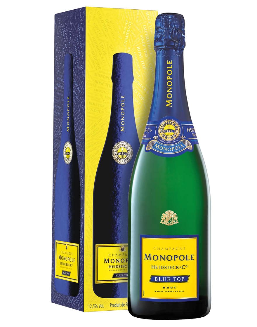 Champagne Brut AOC Blue Top Heidsieck & Co. Monopole 0,75 ℓ, En Étui