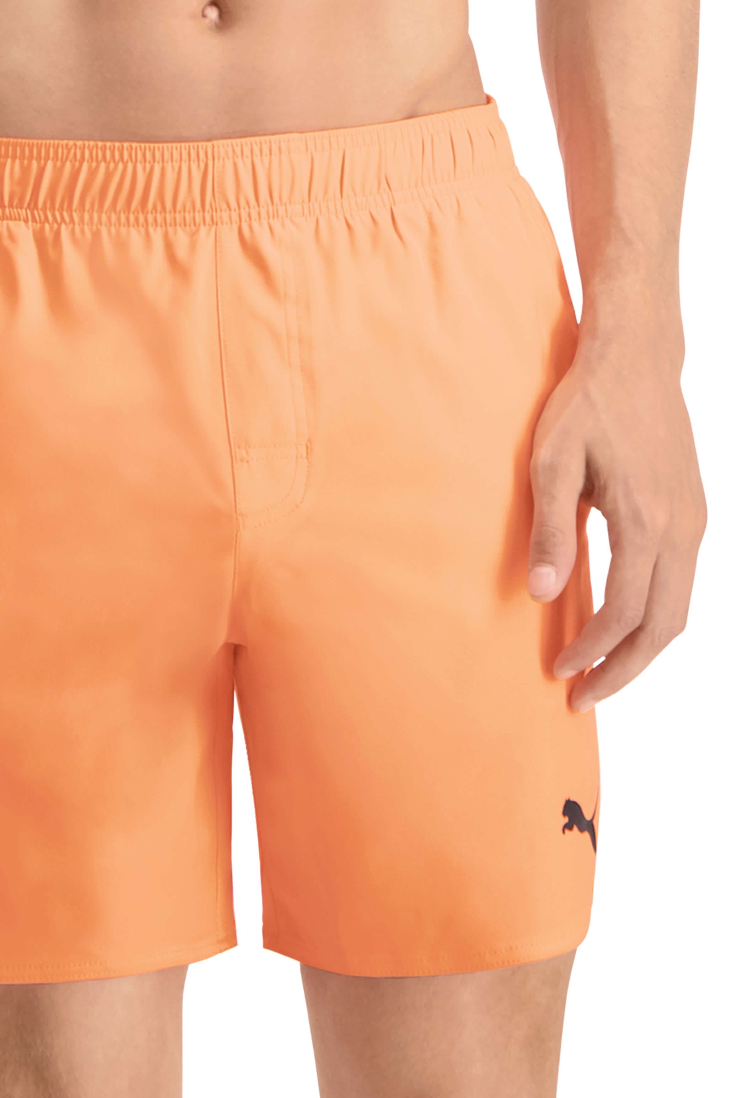 PUMA Mittellanger Bright Orange Badehose