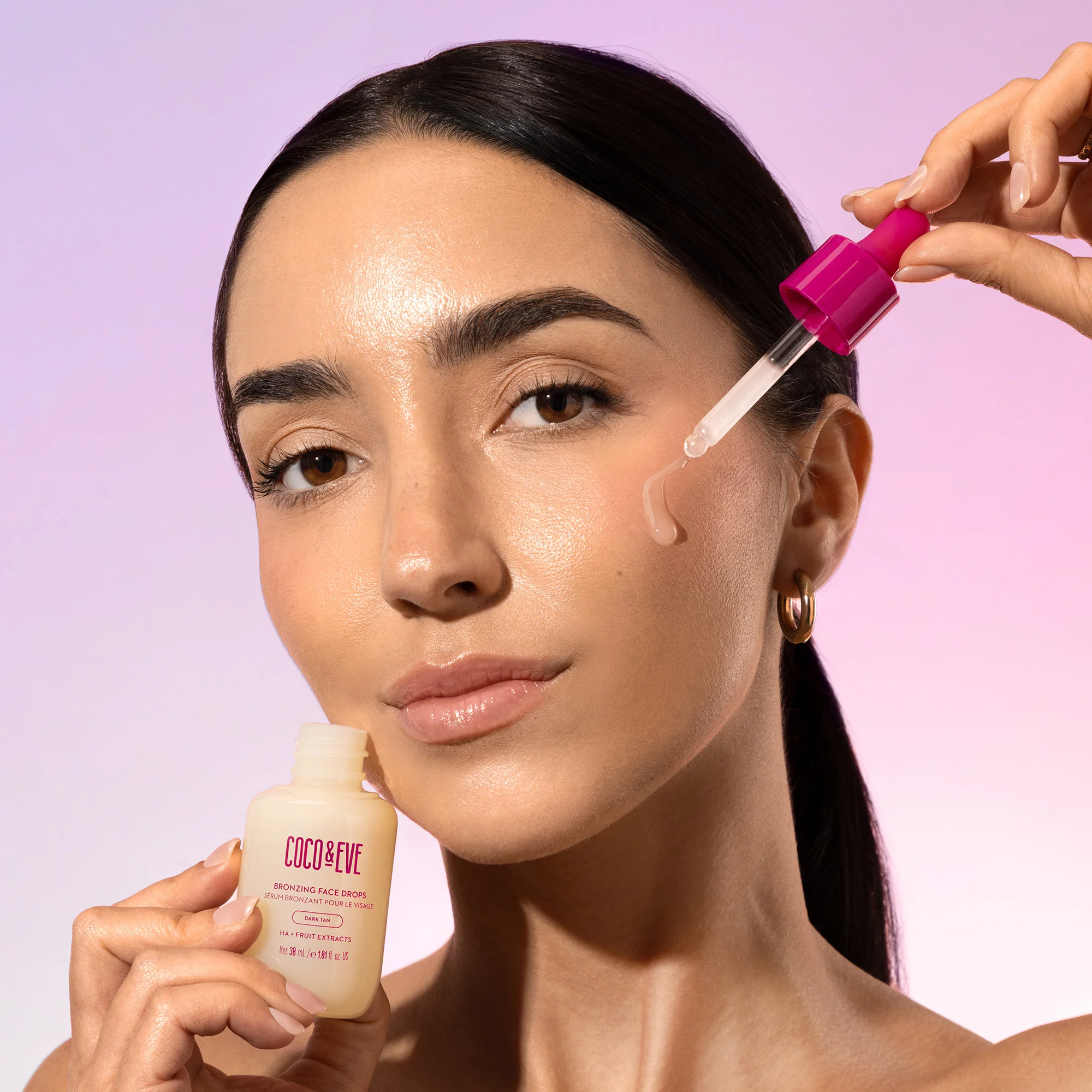 Gotas autobronceadoras faciales Sunny Honey - Bronceado oscuro - Autobronceador facial