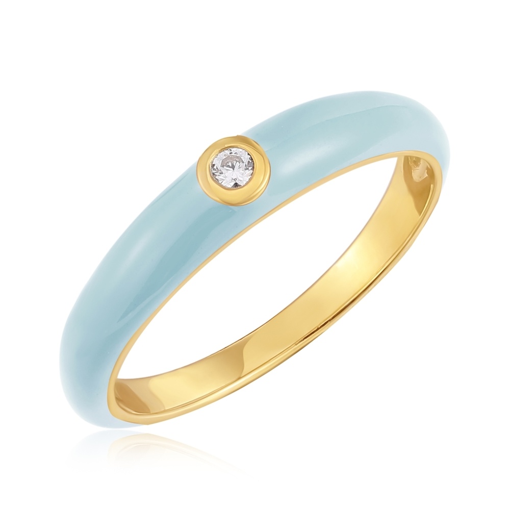 Glanzstücke München Bague Argent sterling Oxyde de zirconium (CZ) en Or jaune Bague
