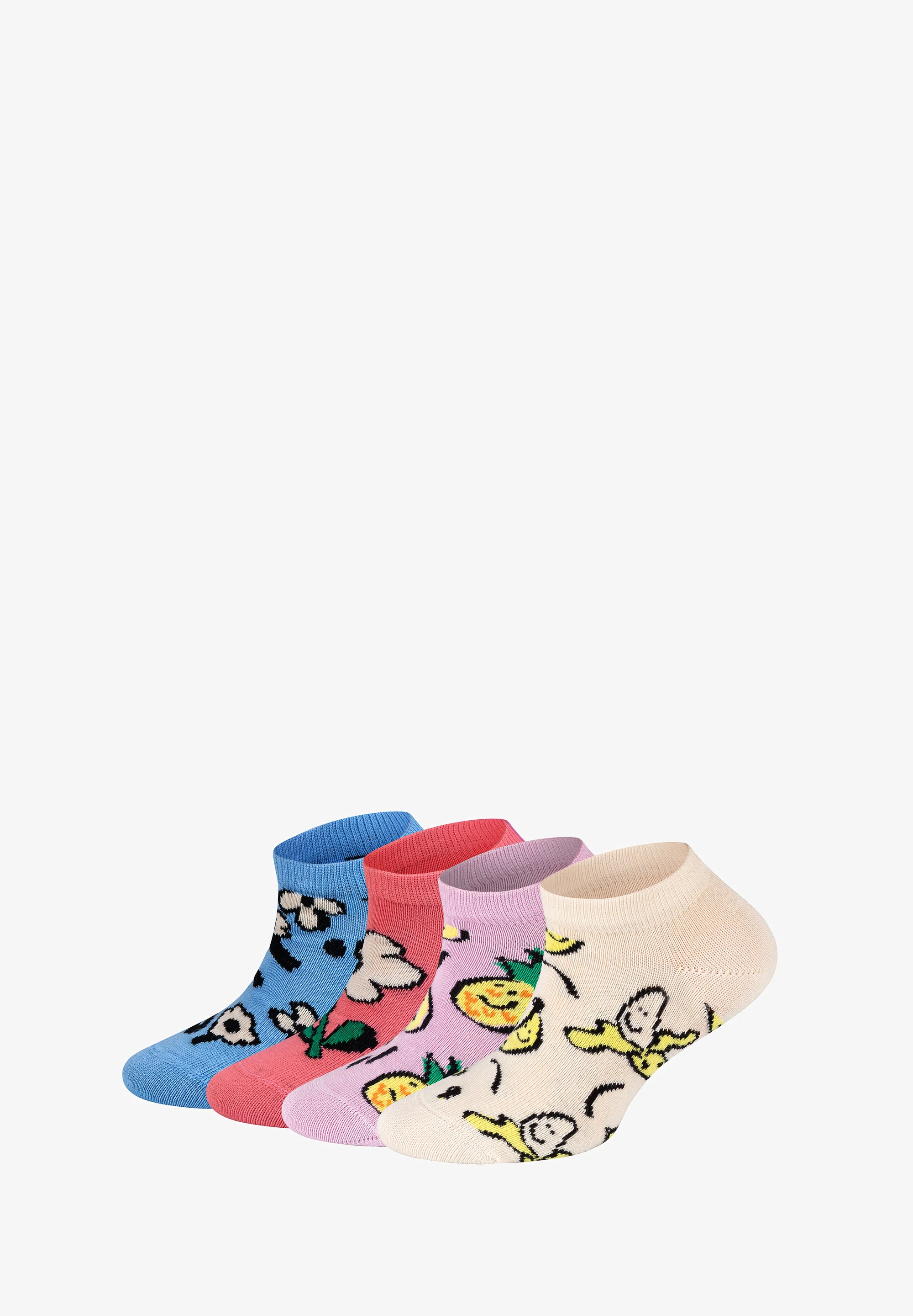 Calcetines Happy Socks PAQUETE DE 4 BAJOS FRUTAS Y FLOR