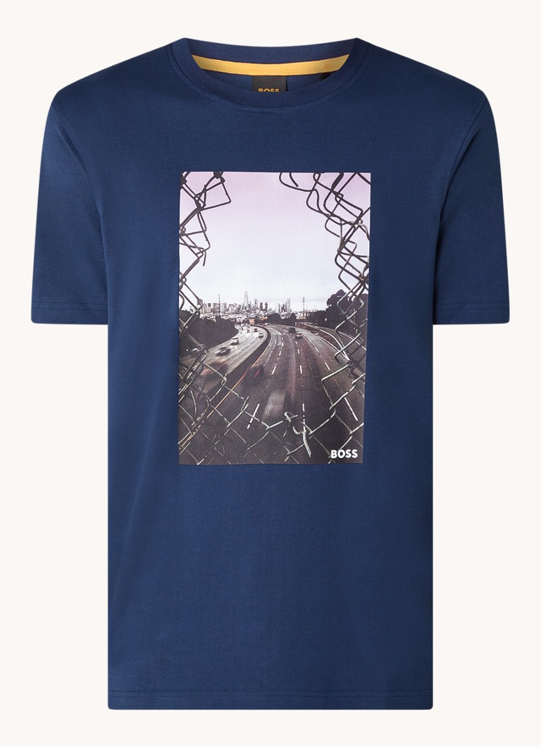 Tricou HUGO BOSS Urban cu imprimeu
