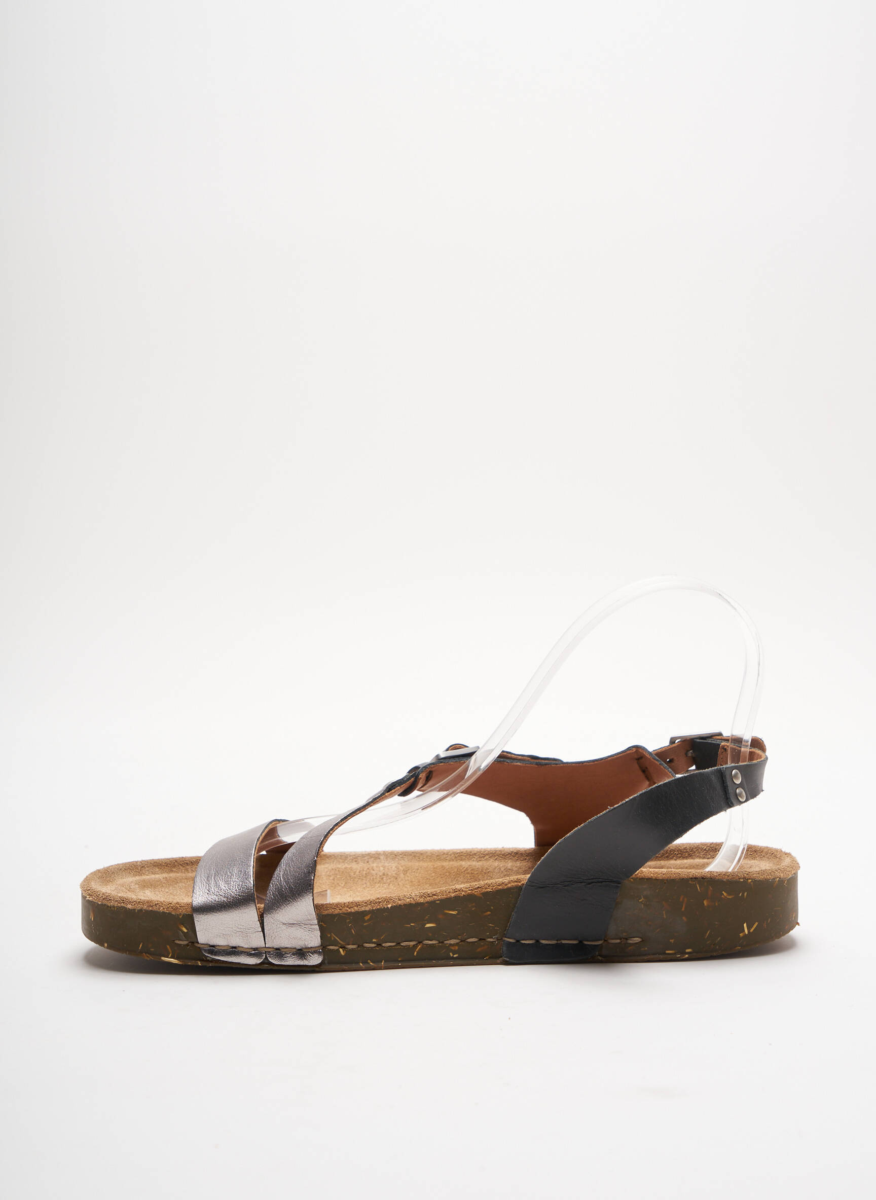 Palladium Sandales Nu Pieds Femme couleur gris