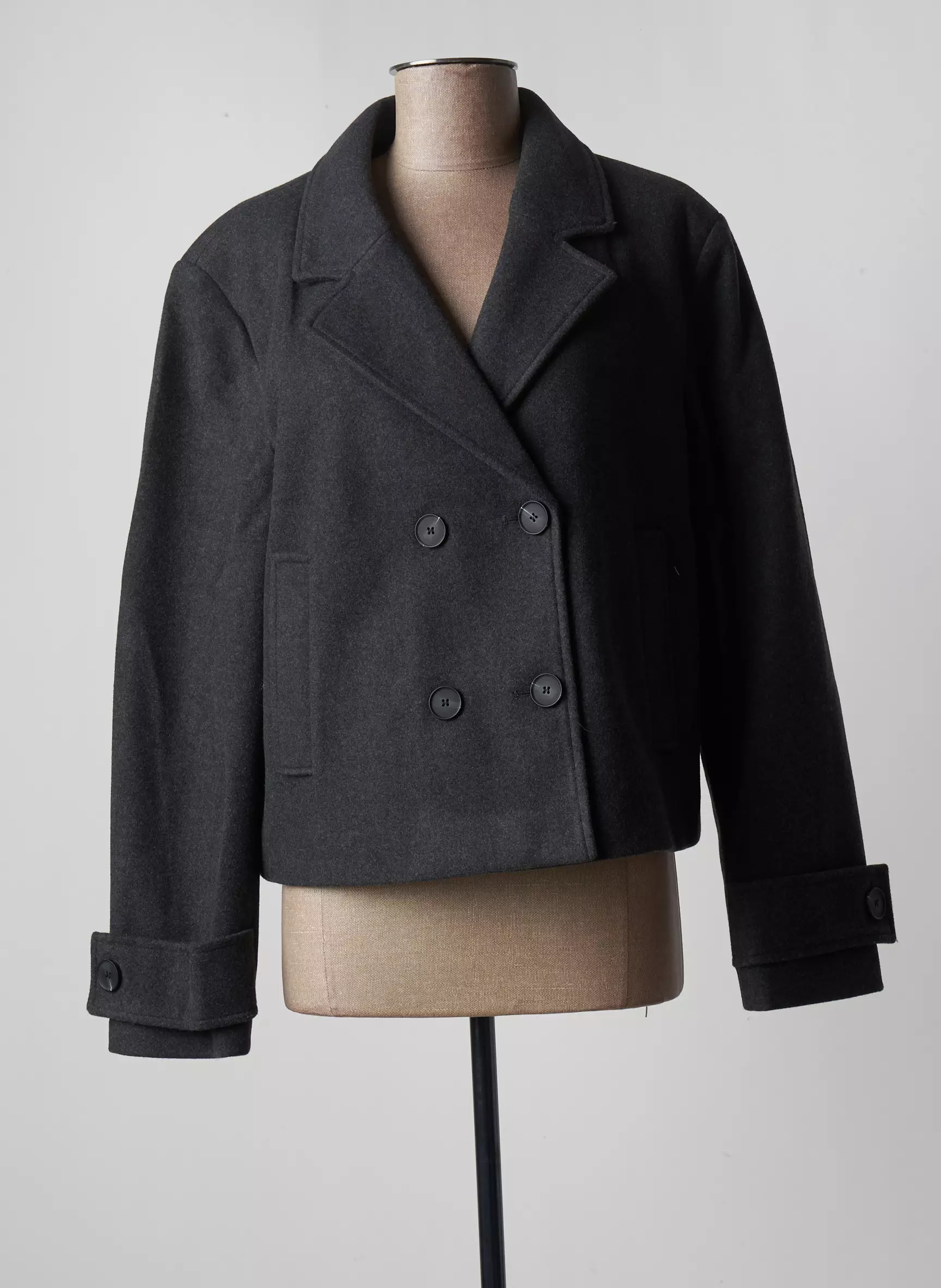 Only Manteaux Courts Femme couleur gris