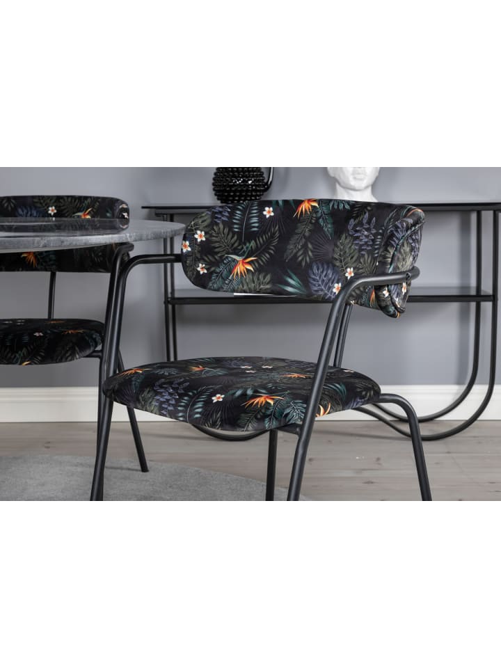 ebuy24 Essgruppe Estelle 68 (5-teilig) Schwarz 106 x 106 cm günstig kaufen onesize
