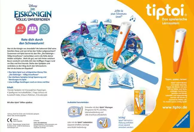 tiptoi® Disney Die Eiskönigin - Völlig unverfroren: Das verdrehte Wettlaufspiel - Lernspiel ab 4 Jahren