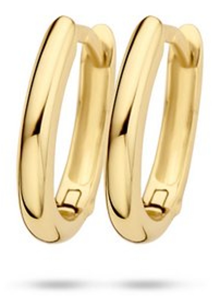 Orecchini color cipria in oro giallo 14 carati 7224YGO