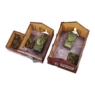 WW2 Normandy Garage & Factory (PREPAINTED)