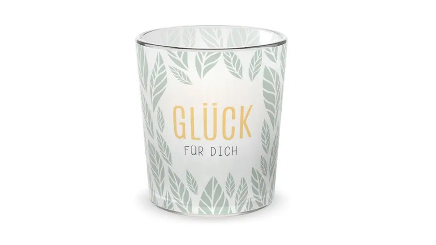 Geschenk für Dich Licht Blatt Windlicht