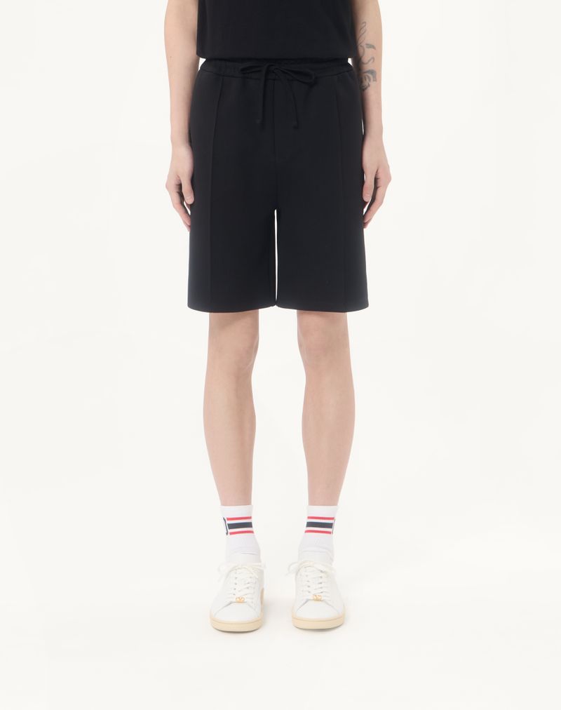 Valentino Bermudashorts i bomuld med guldfarvet look