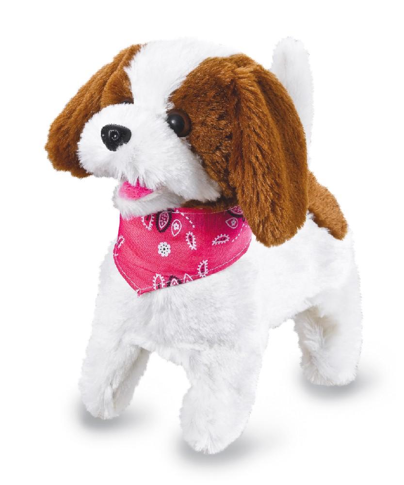 Jamara e.K. JAMARA Lucky RC Plüschhund Weiss/Braun 27MHz