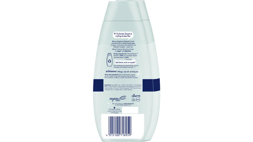 SCHAUMA Shampoo Anti-Schuppen Classic 2x400ml 800 ml