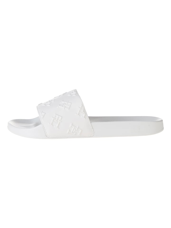 Tommy Hilfiger Shoes Pantoletten in Creme günstig kaufen