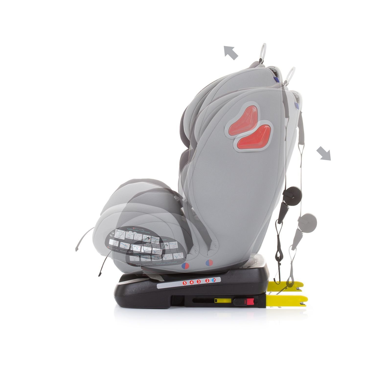 Chipolino Autokindersitz Kindersitz Journey Gruppe 0+/1/2/3, bis: 36 kg, (0 - 36 kg), Isofix, Top Tether