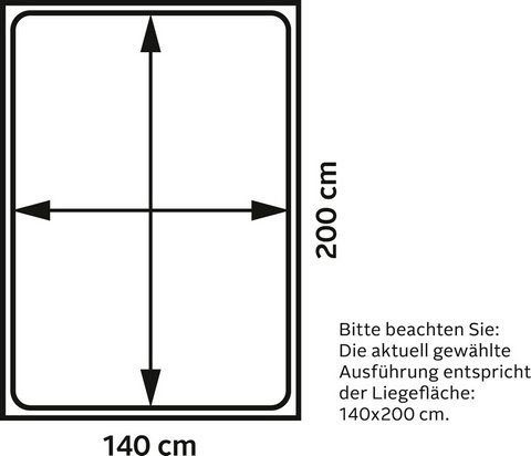 INOSIGN Boxspringbett Leoni, mit Bettkasten, RGB-Beleuchtung und Topper