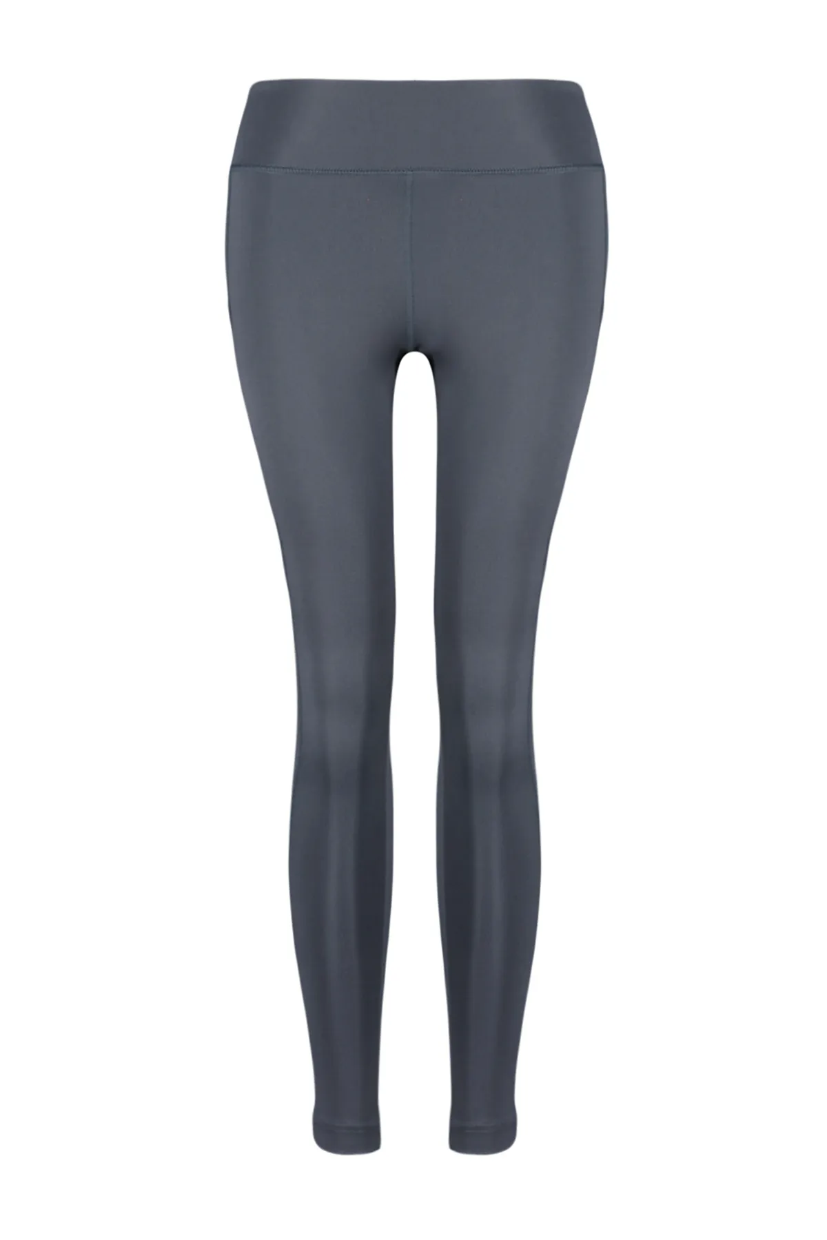 Trendyol Collection  Anthrazitfarbene, gestrickte Sport-Leggings in voller Länge mit doppelten Taschen und detaillierten Details THMSS24TY00029