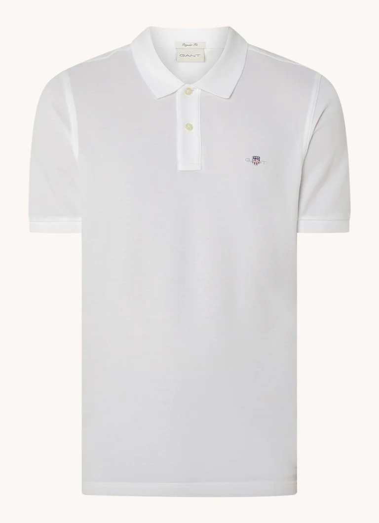 Luvas Polo de corte regular em algodão piqué com logotipo
