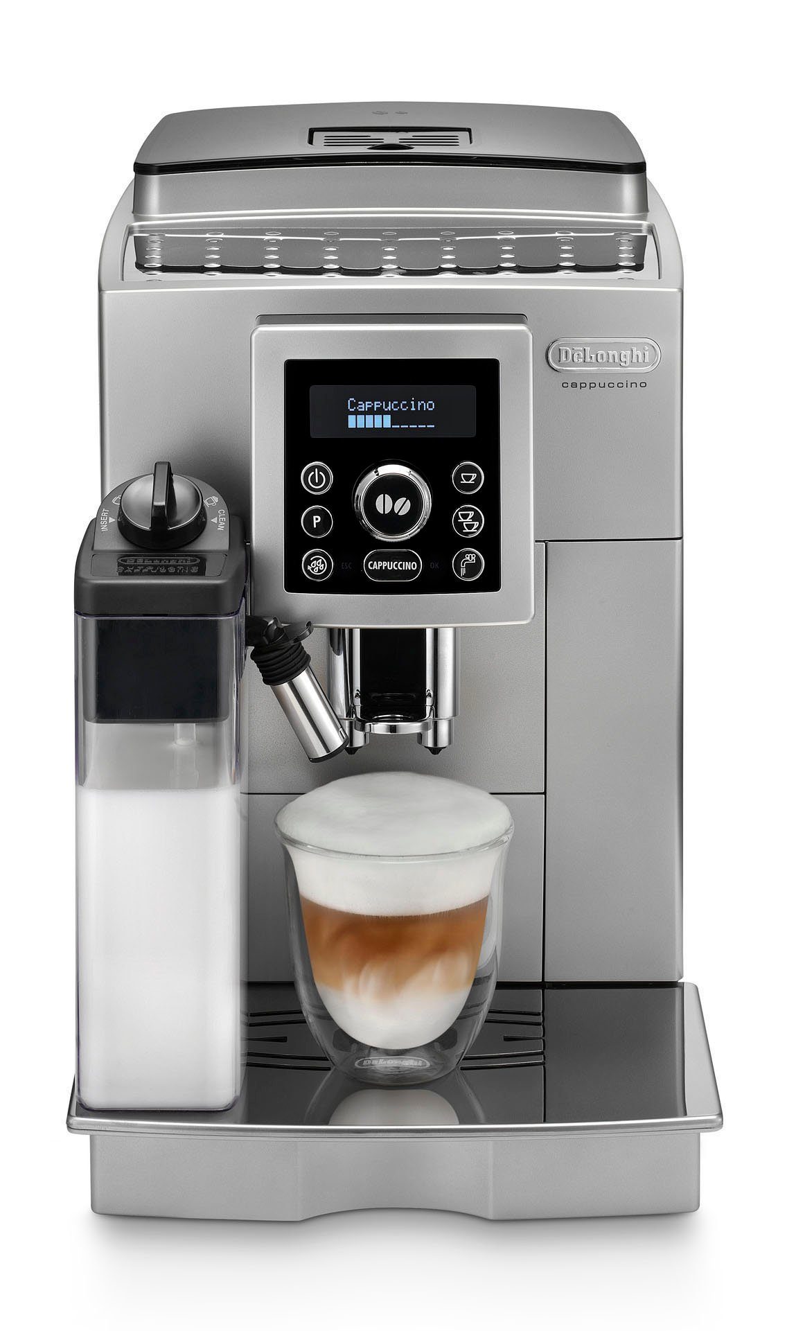De'Longhi Kaffeevollautomat ECAM 23.466.S, mit LatteCrema Milchsystem, Silber