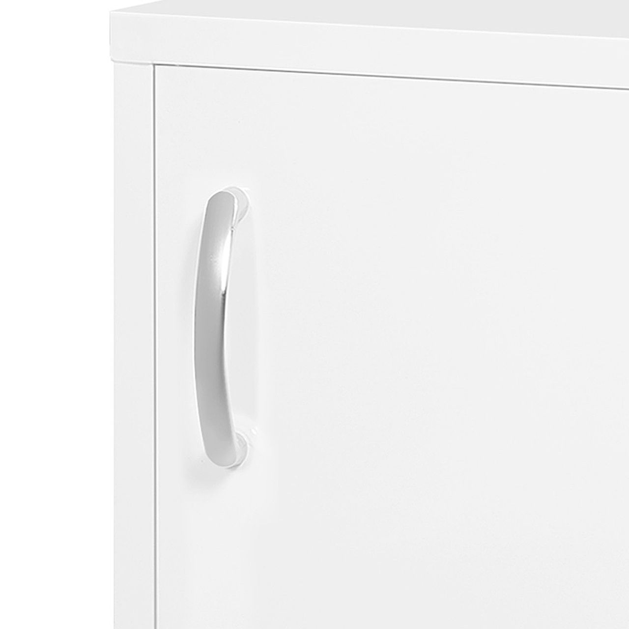 kleankin Medizinschrank, Apothekerschrank mit 3 Schichten, Arzneischrank, Weiß
