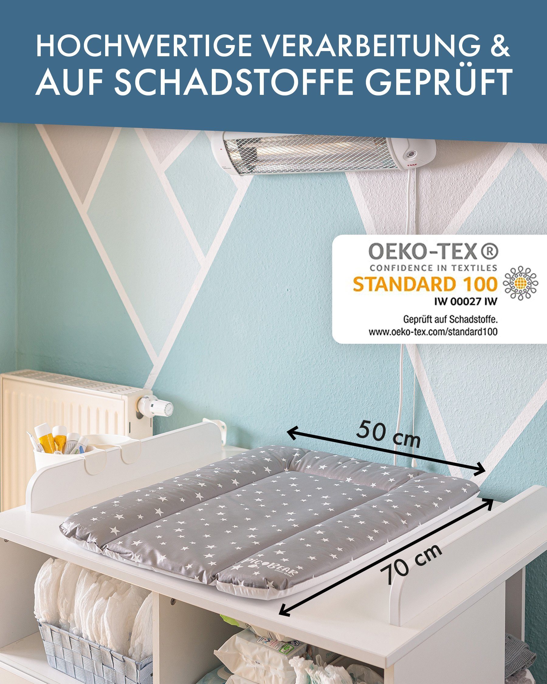 pic Bear Wickelauflage pic Bear Wickelauflage hochwertige Wickelunterlage Wickeltischauflage, Made in Europe