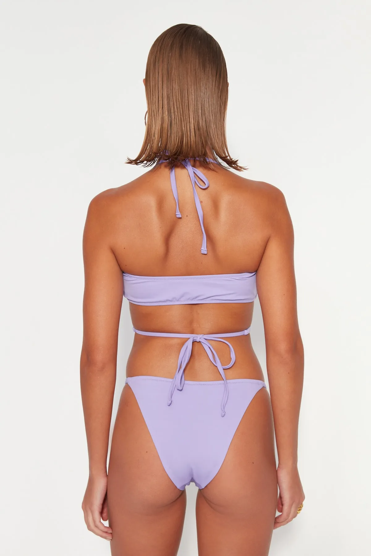 Trendyol Collection  Fliederfarbenes Bralette-Bikinioberteil zum Binden TBESS23BU00204