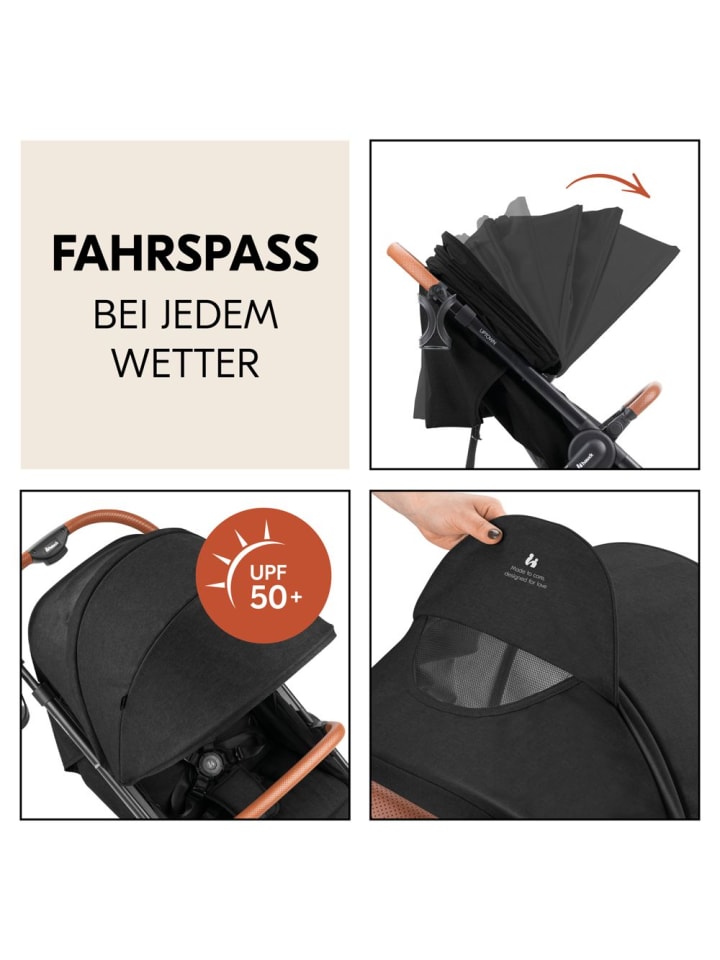Hauck Buggy & Sportwagen UpTown Black (mit Liegefunktion in schwarz günstig kaufen onesize