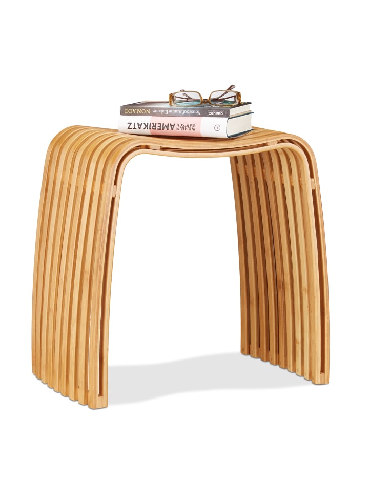 relaxdays Garderoben Hocker in natur günstig kaufen onesize