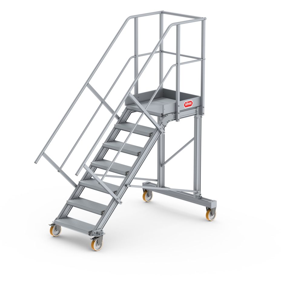 Scară de palier Altrex 224507 cu 7 trepte, 45 de grade și 60 de grade