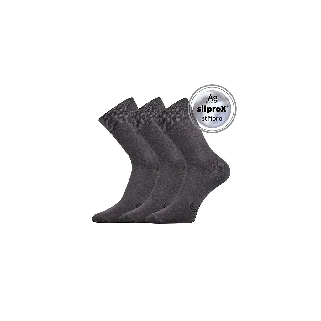 Voxx Dasilver dunkelgraue Socken, 3 Paare
