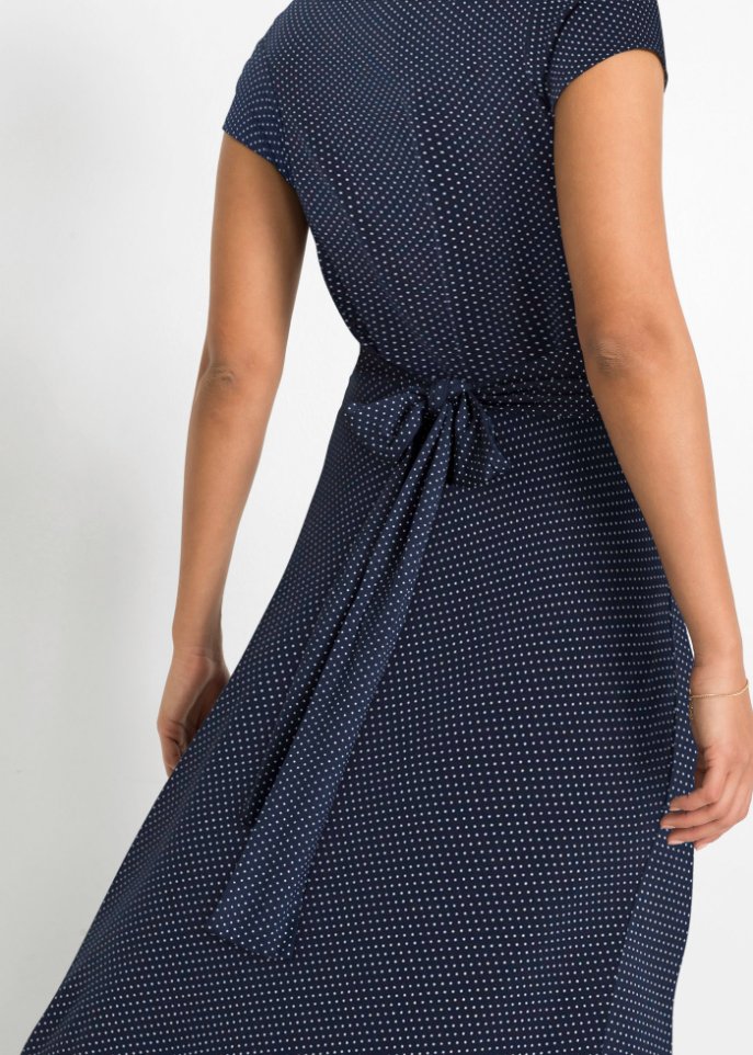 Jerseykleid mit Wickeloptik