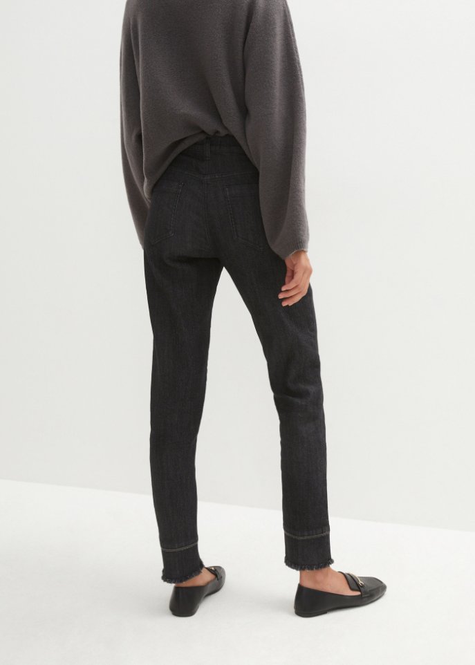7/8-Sretchjeans mit Glitzer