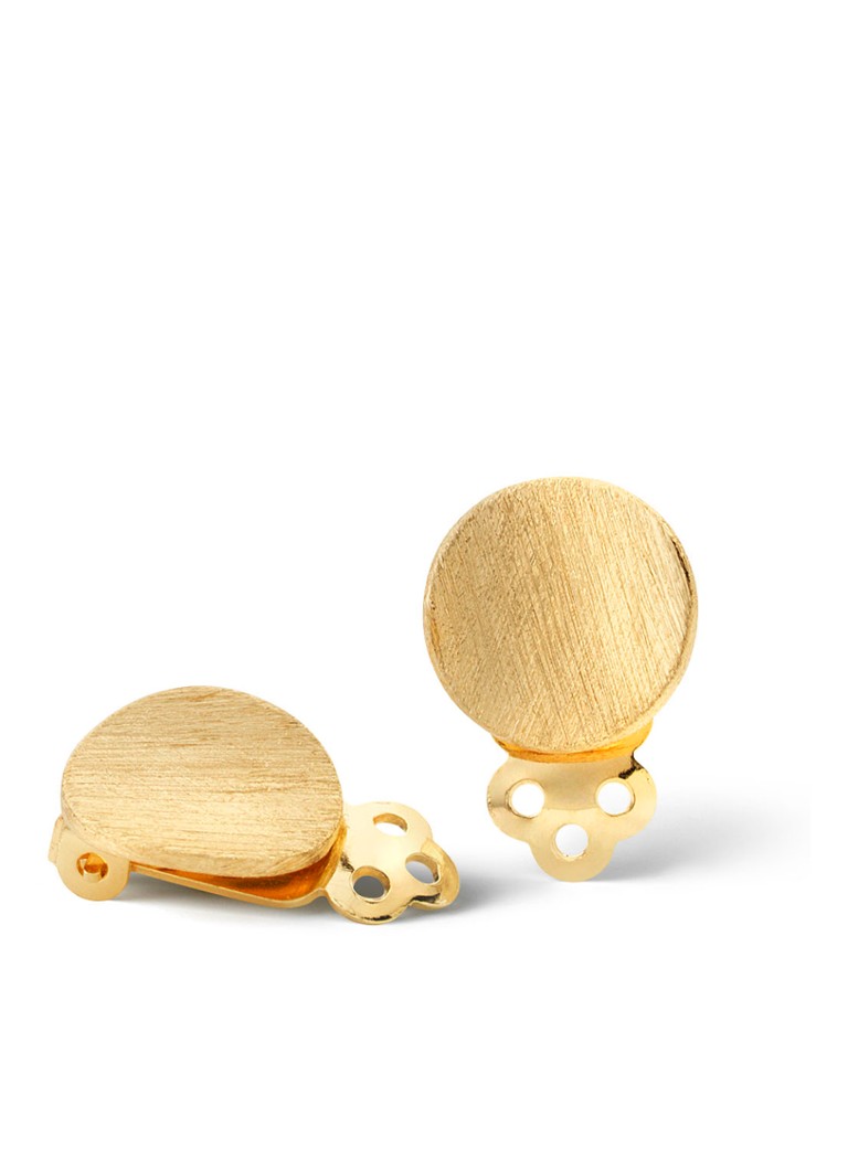 Επίχρυσα σκουλαρίκια με κοίλο σχέδιο Casa Jewelry