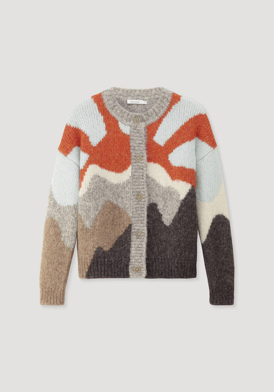 Strickjacke aus Alpaka mit Bio-Baumwolle